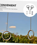 Heavy Duty Stainless Steel Eye Bolts M6x20 With Extended Threads For Serious Lifting And Rigging, Corrosion Resistant Eye Bolts For Industrial, Marine, And Home Use, Built Tough For Chains, Hooks, And Hardware in chain setup
