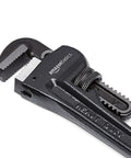 Heavy Duty Adjustable Straight Pipe Wrench 10 Inch For Plumbing And Mechanical Work For Pros And DIY Ductile Iron Housing