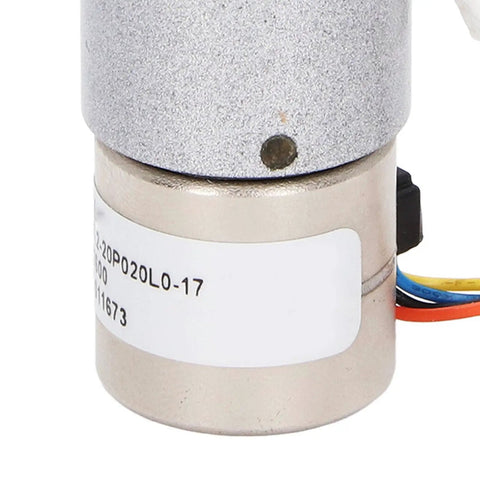 Hardcore Two Phase Four Wire Mini Gear Motor Crafted From Rust Resistant Stainless Steel Helical Gears for small robot builds.