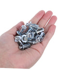 35 Pcs M4 M5 M6 Petal Shape Expansion Nuts And Screws Kit For Hollow Walls Plasterboard Metal Construction With Quick Install And Versatile Use For Home Repairs And Diy Projects, zinc alloy in hand