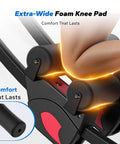 Heavy Duty Adjustable Ab Machine And Upgraded Split Track Core Trainer For Savage Home Workouts featuring extra-wide foam knee pad.