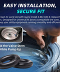 Heavy Duty Inner Tube For 4.80/4.00-8 Tires With TR-13 Straight Valve installation demonstration on a wheel