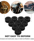 10 Pack Motorcycle Rubber Grommet Kit For Side Covers And Fairings Easy Install Lightweight Durable Black Rubber Mounts For Engine Covers And Body Panels Premium Grommets For Replacement Or Customizing Your Bike, black rubber grommets set
