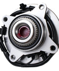 Front view of Front Wheel Hub And Bearing Assembly For 2015 2016 2017 Ford F150 4WD With ABS 6 Lugs Direct Replacement.