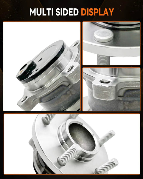 2 Pack Rear Wheel Bearing Hub Assembly 512347 For Mazda 3 2004 To 2013 And Mazda 5 2006 To 2010 2012 To 2017 5 Lug With ABS
