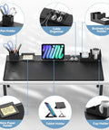 Six In One Magnetic Desk Pad With DIY Modular Storage For Phone And Tablet Stand, Cup Holder, Pen Card Holder, Cable Management
