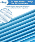 Close-up of Replacement Filter Pack For Three To Four And A Half Gallon Shop Vacuums With Three Layer H11 Filtration detail