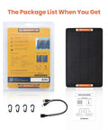 2 Pack USB Solar Panel Kit 6W 5V Monocrystalline Mini Panels With USB 2.0 Port Waterproof IP67 accessories display