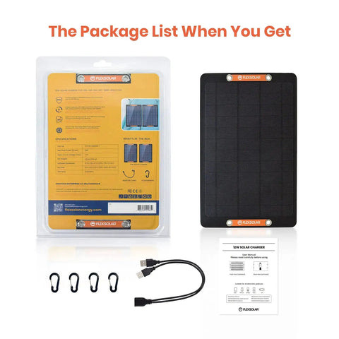 2 Pack USB Solar Panel Kit 6W 5V Monocrystalline Mini Panels With USB 2.0 Port Waterproof IP67 accessories display