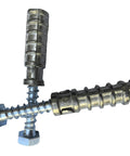 Heavy Duty Zinc Alloy Lag Shield Anchors With Three Inch Lag Bolts Three Eighths Inch By Two And A Half Inch Two Pack For Concrete Brick Block And Stone Masonry Quick Set Expansion Anchors For Secure Mounts