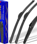 Top Shelf Front Windshield Wiper Blades For Toyota Rav4 2013 To 2018 with 26, 16, and 10 inch slick beam design
