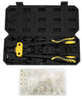 Hand Riveter Tool Kit With M3 And M10 Wrenches For Effort Saving Riveting And Quick Rivet Nut Installation In DIY Projects And Repairs No Sweat Pain Free Repeated Fastening, black case