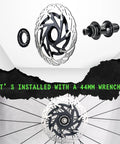 Centerlock 160mm Bike Disc Brake Rotor For Mountain And Road Bikes Beefy Center Lock Rotor with installation guide