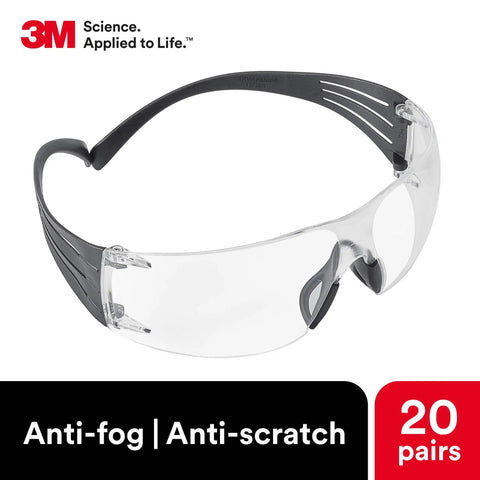 Legit Heavy Duty Safety Glasses Featuring Self Adjusting Flex Temples And Shatter Proof Clear Lenses Crafted For High Cheekbones Plus No Hassle All Day Comfort, showcasing clear lenses and flexible black temples.