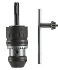 Half Inch SDS Plus Shank 3 Jaw Chuck With Integral Adapter And Key For Rotary Hammer Drills Compatible With Straight Shank Bits