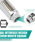 Oxygen Sensor Socket Wrench For Easy Dismantling I Type 45 Steel Rustproof Hex Head Induction Sensor Disassembly Tool