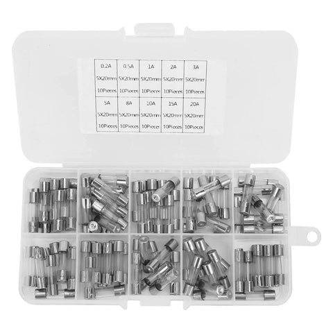 Top Tier Fuse Assorted Kit Loaded With Fast Blow Glass Fuses For Heavy Duty Electronics And Industrial Repairs Includes Solid 5X20 Mm Tubes.