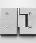 Frameless Shower Door Hinge With Enduroshield Glass Coating 78 Inch By 34 Point 5 Inch Polished Brass Finish Heavy Duty Glass Hardware For Modern Shower Enclosures And Easy Install Quick Upgrades For Any Bath Renovation, close-up