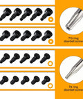 Doorbell Screw Kit With Twenty Replacement Screws And An Orange Universal Screwdriver Bits T6 Short T6 Long T15 Short T15 Long