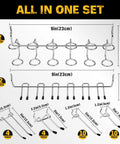 Ultimate Pegboard Organizer Kit With 297 Pieces For DIYers Includes 16 Hook Styles displayed on white background