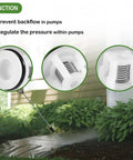 Check valve kit for AR Annovi Reverberi pumps, 6-pack; white plastic housings with metal springs