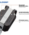 NEMA L5-20R Flush Mounting Locking Receptacle Twist Lock Socket For Generator 20 Amp 125V 2 Pole 3 Wire Grounding close-up view