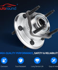 Beefed Up Rear Wheel Bearing And Hub Assembly For 2006 To 2010 Jeep Commander And 2005 To 2010 Grand Cherokee, Rear Left And Right Pair