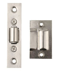 Top Notch Stainless Steel Invisible Roller Catch For Interior Doors 90mm By 20mm showing components with smooth finish.