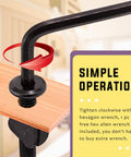 Black M6x50mm Crib Hardware Screws with Allen Wrench tightening process