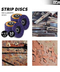 4.5 Inch Stripping Discs For Angle Grinders With 7/8 Inch Arbor Purple Rust Remover Wheel Paint Removal 10 Pack Heavy Duty