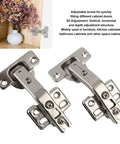 135 Degree Special Cabinet Hinge With Soft Closing And 3 Way Adjustable Hydraulic Mechanism For Face Frame And Rimless Cabinets