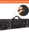 88 Key Keyboard Case Gig Bag with padded interior, sturdy handle, adjustable shoulder straps, and 3 exterior pockets, waterproof design