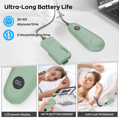 Green RF Remote Page Turner Clicker For Kindle Paperwhite Scribe Oasis And Tablets with USB C charging cable and LCD display.