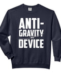 Glider Pilot Sweatshirt For Soaring Enthusiasts In Comfort Colors With Anti Gravity Theme Adult Hoodie front view in black