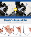 216 Piece PTO Pin And Cotter Pin Kit Glarks With R Clips And Needle Nose Pliers for cars, trailers, trucks, lawn mowers.