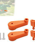 Upgrade Your Scott Handy Green II Hand Spreader With This Durable Crank Arm Replacement Kit Featuring Quick Install Square Knobs That Spin Freely For Effortless Seeding And Ice Melt Spreading Without Any Tools Needed orange PETG crank arm, screws