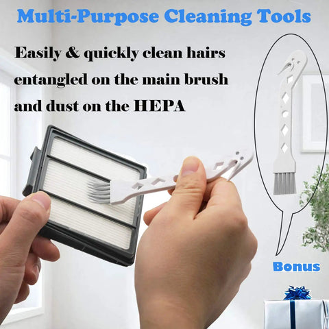 Replacement Part Accessory Kit For Shark IQ R101AE And IQ R101 Robot Vacuum with filter and cleaning brush in hand