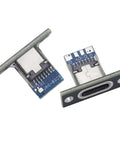 USB 3.1 Type C 24 Pin Female Receptacle Socket Adapter For Soldering Wire And Cable 24P PCB Board Support Module