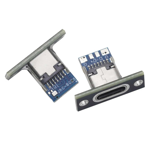 USB 3.1 Type C 24 Pin Female Receptacle Socket Adapter For Soldering Wire And Cable 24P PCB Board Support Module