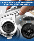 Caliper measuring Splash Guard Collar For Garbage Disposals 3 1 8 Inch Multi Function Drain Plugs Sink Baffle in diagram