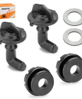2Pcs Hood Latch Toggle Kit With Grommets And Washers For RZR 570 800 900 2010 2011 2012 2013 2014 2015 2016 2017 2018 2019 2020 2021 2022 Replacement Upgrade Easy Install And Secure Fit For Off Road Adventures