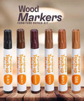 13 Piece Wood Stain and Scratch Repair Kit for Furniture With Markers and Wax Sticks Quick Fix for Scratches Stains and Scuffs