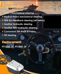 Bezel Control Switch For Seastar Hydraulic, Cable And Tilt Steering, Blinker Trim System, Replacement PT1000-1P PT1000-2P on boat