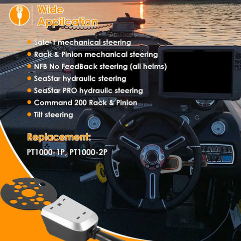 Bezel Control Switch For Seastar Hydraulic, Cable And Tilt Steering, Blinker Trim System, Replacement PT1000-1P PT1000-2P on boat