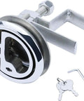 316 Stainless Steel Boat Cam Latch With Locking Style, Flush Mount Marine Hatch Cam Latch, installation screws shown
