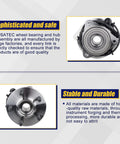 Front Wheel Bearing And Hub Assembly Compatible With Ford Explorer 1995 2005 Ranger 2001 2009 Mercury Mountaineer 5 Lug With ABS Replacement