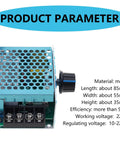 Rock Solid 4000W Voltage Stabilizer And Regulator For Home Workshop, metal unit with knob and terminals, 220V input