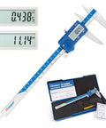 Left Handed Digital Caliper With Big LCD Screen Stainless Steel Body Dual Reading In Inches And Millimeters Ultra Accurate To 0.0015 Inches Or 0.03 Millimeters Resolution 0.0005 Inches Measures Outer Inner Depth And Step, with boxed case and instructions