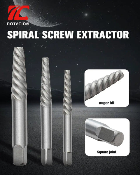10 Piece Screw Extractor And Left Hand Drill Bit Set For Stripped Screws And Broken Bolts Easy Out Bolt Remover Kit image
