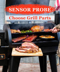 Replacement RTD Temperature Probe Sensor For Pellet Grills And Smokers, 3.5-Inch Probe With 17-Inch Stainless Wire, Easy Install, Includes 2 Screws And Nuts, Compatible With PB1000XL-025-R00 V2 Style Grills on a pellet smoker